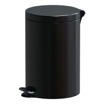 Interiérový nášľapný odpadkový kôš, 12 l, lakovaný čierny