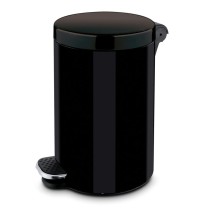 Interiérový nášľapný odpadkový kôš, 20 l, lakovaný čierny