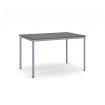 Jedálenský stôl, 1200 x 800 mm, doska grafit, podnož tm.sivá