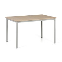 Jedálenský stôl TRIVIA, svetlo sivá konštrukcia, 1200 x 800 mm