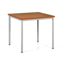 Jedálenský stôl TRIVIA, svetlo sivá konštrukcia, 800 x 800 mm