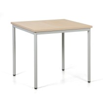 Jedálenský stôl TRIVIA, svetlosivá konštrukcia, 800 x 800 mm