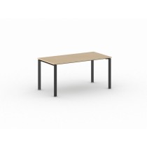 Jednací stůl INFINITY s černou podnoží 1600 x 800 x 750 mm, buk