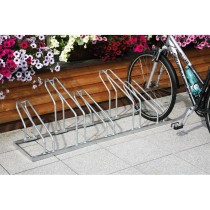 Jednostronny stojak na rowery na ziemi - 5 rowerów