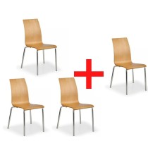 Jídelní židle BELLA, 3+1 ZDARMA