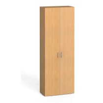 Kancelářská skříň s dveřmi KOMBI, 5 polic, 2233 x 800 x 400 mm, buk