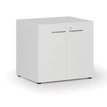 Kancelářská skříň s dveřmi PRIMO WHITE, 735 x 800 x 640 mm, bílá