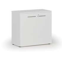 Kancelářská skříň s dveřmi PRIMO WHITE, 740 x 800 x 420 mm, bílá