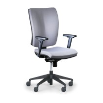 Kancelárska stolička LEON PLUS, s podpierkami rúk