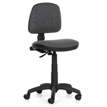 Kancelárska stolička MILANO bez podpierok rúk, sivá