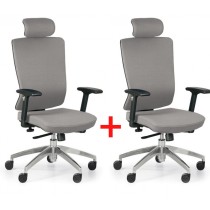 Kancelárska stolička NED F 1+1 ZADARMO, sivá