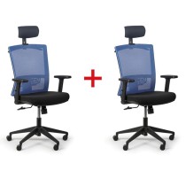 Kancelářská židle FELIX, 1+1 ZDARMA, modrá