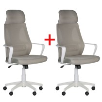 Kancelářská židle FRESH 1+1 ZDARMA, béžová