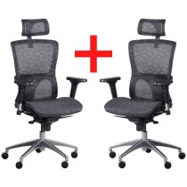 Kancelářská židle LEXI 1+1 ZDARMA, černá