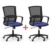 Kancelářská židle ROY 1+1 ZDARMA, modrá