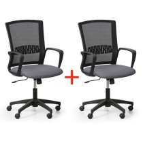 Kancelářská židle ROY 1+1 ZDARMA, šedá