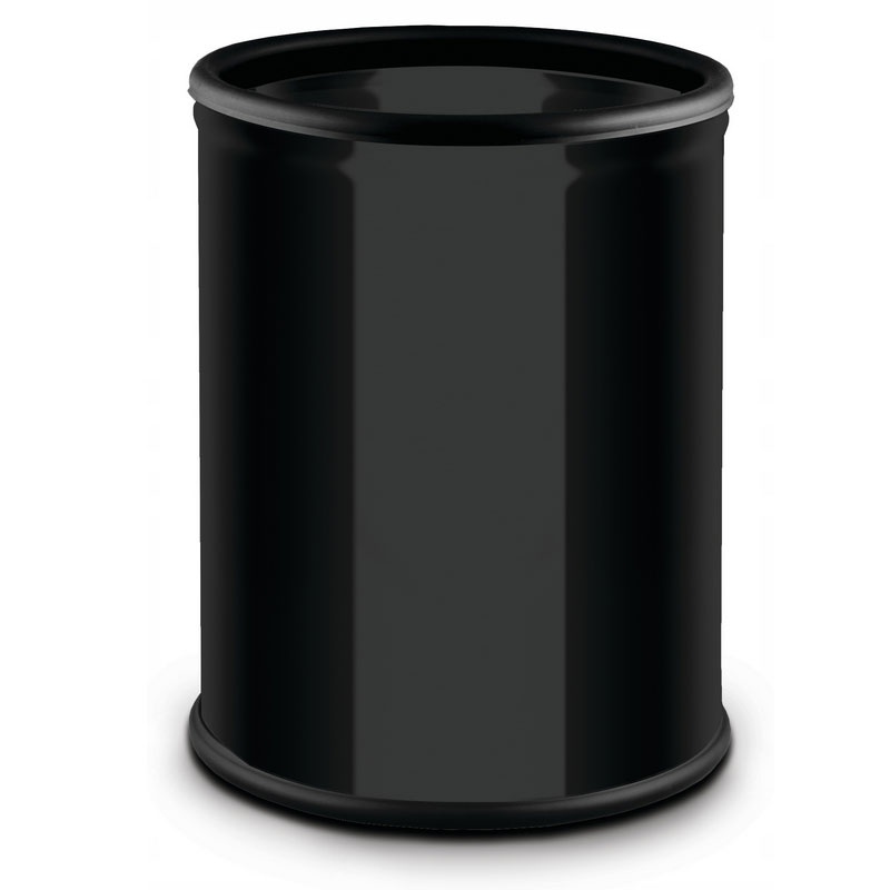 Kancelárský odpadkový kôš, 7 l, lakovaný čierny
