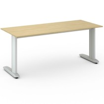Kancelársky písací stôl PRIMO FLEXIBLE 1800 x 800 mm, breza
