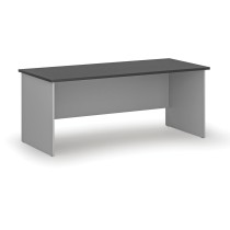 Kancelársky písací stôl rovný PRIMO GRAY, 1800 x 800 mm, sivá/grafit