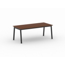 Kancelársky pracovný stôl PRIMO BASIC, čierna podnož, 2000 x 900 mm, čerešňa