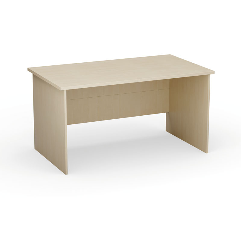 Kancelářský psací stůl PRIMO Classic, rovný 140 x 80 cm, bříza