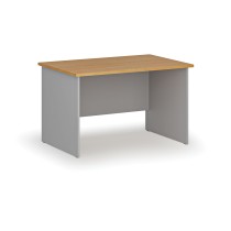 Kancelářský psací stůl rovný PRIMO GRAY, 1200 x 800 mm, šedá/buk