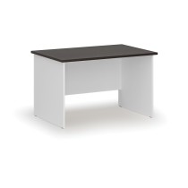 Kancelářský psací stůl rovný PRIMO WHITE, 1200 x 800 mm, bílá/wenge