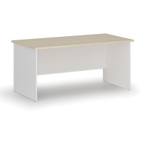 Kancelářský psací stůl rovný PRIMO WHITE, 1600 x 800 mm, bílá/bříza