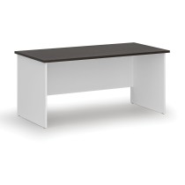 Kancelářský psací stůl rovný PRIMO WHITE, 1600 x 800 mm, bílá/wenge