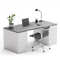 Kancelářský psací stůl s úložným prostorem BLOCK B03