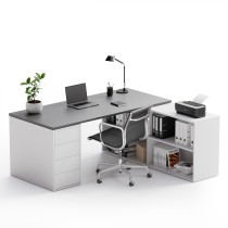 Kancelářský psací stůl s úložným prostorem BLOCK B04