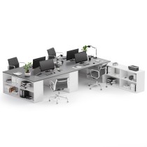 Kancelářský psací stůl s úložným prostorem BLOCK B05