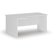 Kancelářský rohový pracovní stůl PRIMO WHITE, 1600 x 1200 mm, levý, bílá