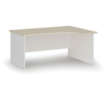 Kancelářský rohový pracovní stůl PRIMO WHITE, 1600 x 1200 mm, pravý