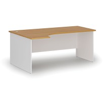 Kancelářský rohový pracovní stůl PRIMO WHITE, 1800 x 1200 mm, levý