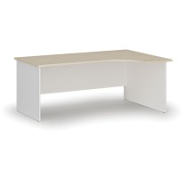 Kancelářský rohový pracovní stůl PRIMO WHITE, 1800 x 1200 mm, pravý
