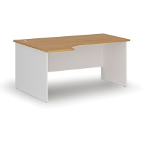 Kancelársky rohový pracovný stôl PRIMO WHITE, 1600 x 1200 mm, ľavý