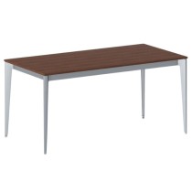 Kancelársky stôl PRIMO ACTION, sivostrieborná podnož, 1600 x 800 mm, čerešňa