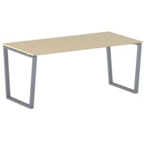 Rokovací stôl PRIMO IMPRESS so sivostriebornou podnožou, 1800 x 900 x 750 mm