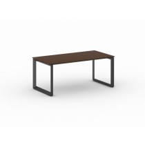 Kancelársky stôl PRIMO INSPIRE, čierna podnož, 1800 x 900 mm, orech