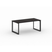 Kancelársky stôl PRIMO INSPIRE, čierna podnož, 1800 x 900 mm, wenge