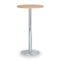 Koktailový stôl OLYMPO II, priemer 600 mm, chrómovaná podnož