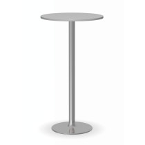 Koktailový stôl OLYMPO II, priemer 600 mm, chrómovaná podnož, doska sivá