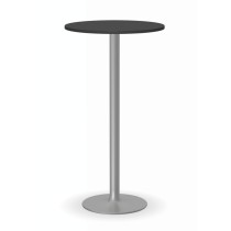 Koktailový stôl OLYMPO II, priemer 600 mm, sivá podnož, doska grafit