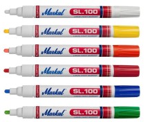 Kolorowy marker SL.100, biały, 12 szt.