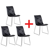 Konferenčná stolička ARID, 3+1 ZADARMO, čierna