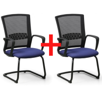 Konferenčná stolička ROY 1+1 ZADARMO, modrá