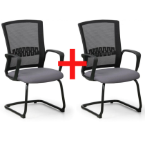 Konferenčná stolička ROY 1+1 ZADARMO, sivá