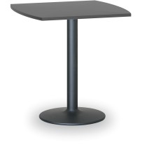 Konferenční stolek FILIP II, 660x660 mm, černá podnož, deska grafit