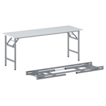 Konferenční stůl FAST READY se stříbrnošedou podnoží 1700 x 500 x 750 mm, bílá